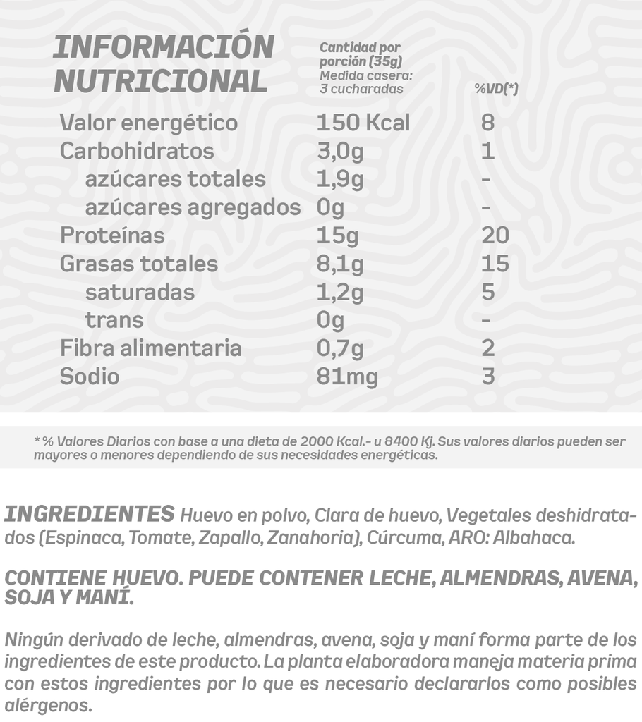 OMELETTES PROTEICOS MIX DE VERDURAS GRANGER 245g