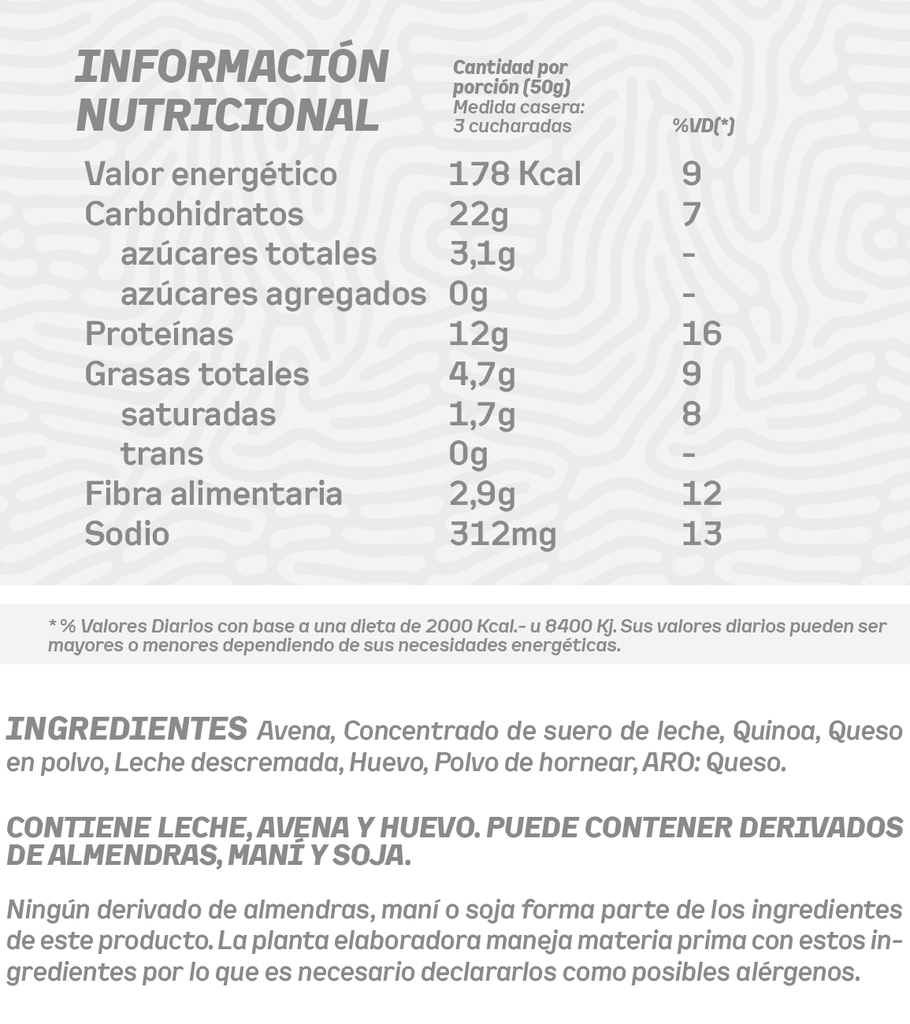 PANCAKE PROTEICOS SABOR QUESO GRANGER 300g