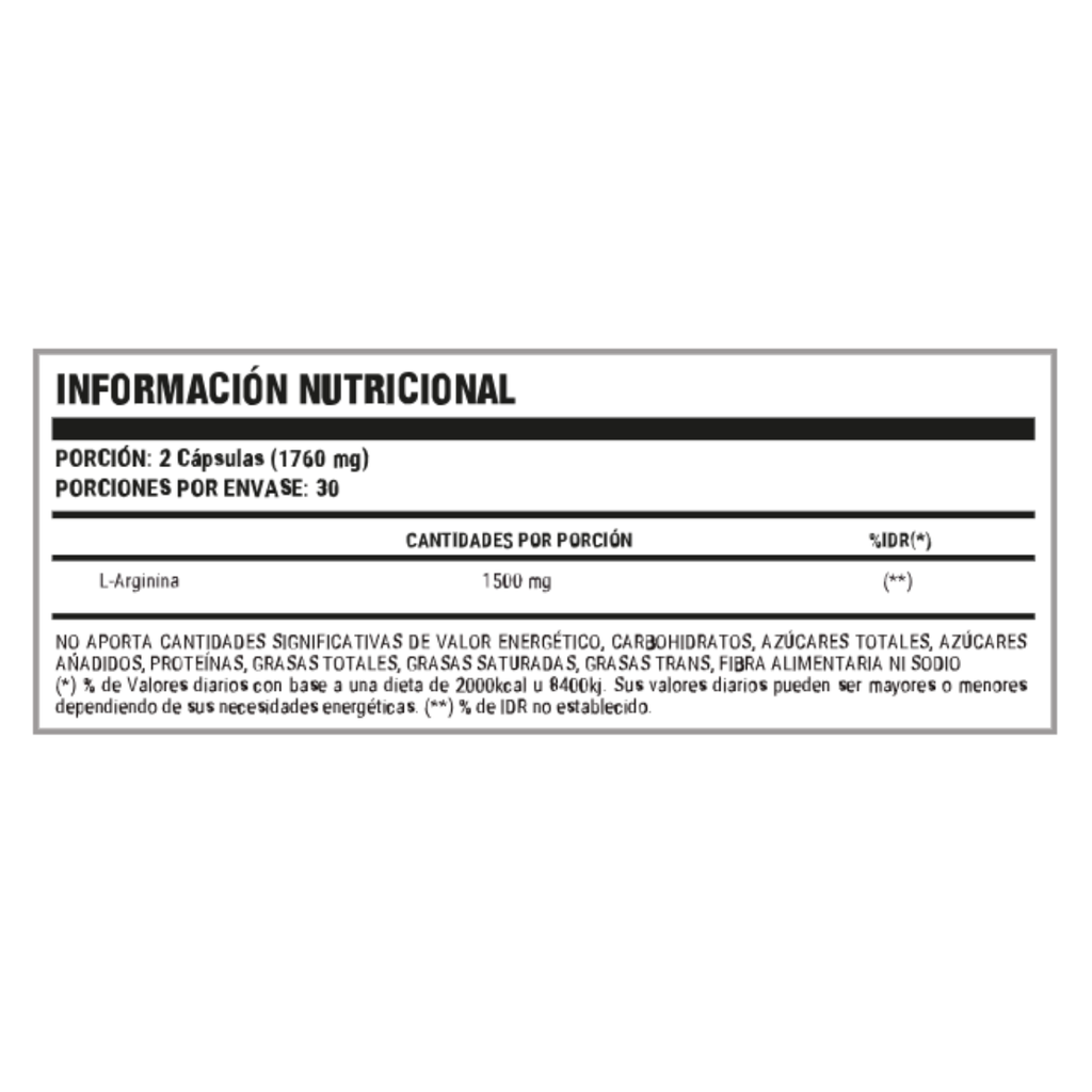 ARGININA 1500 X 60 cáps HOCH SPORT