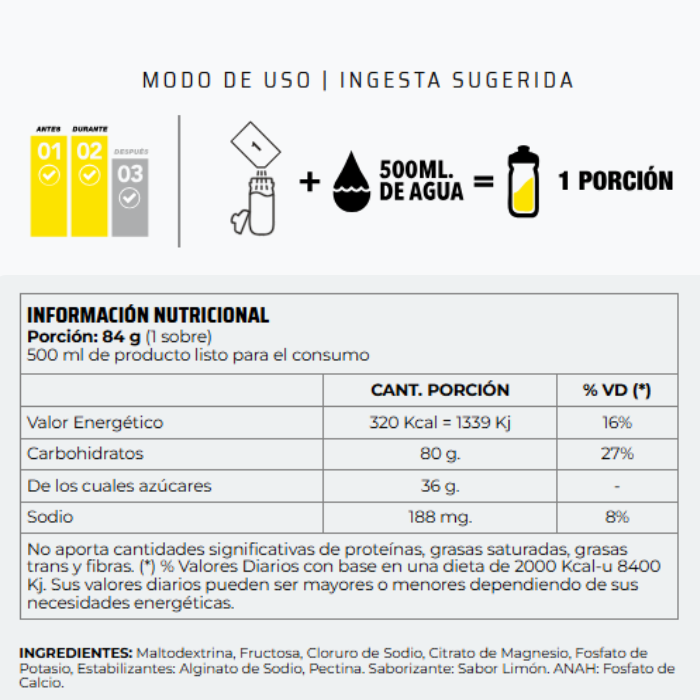 CAJA X 10 SOBRES SPORT FUEL - NUTREMAX