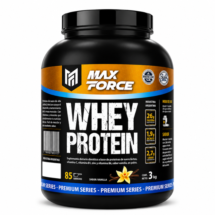 COMBO 1- 2 CREATINAS + PROTEINA x 3kg MAX FORCE