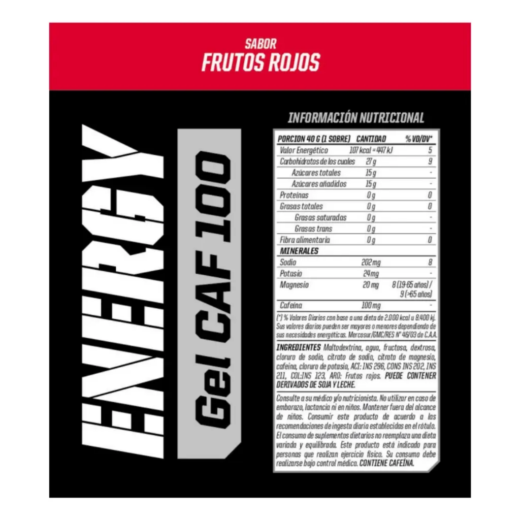 GEL ENERGY CAF100 40gr MERVICK