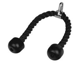 [360-75] SOGA PARA TRICEPS NEGRA CON TOPE